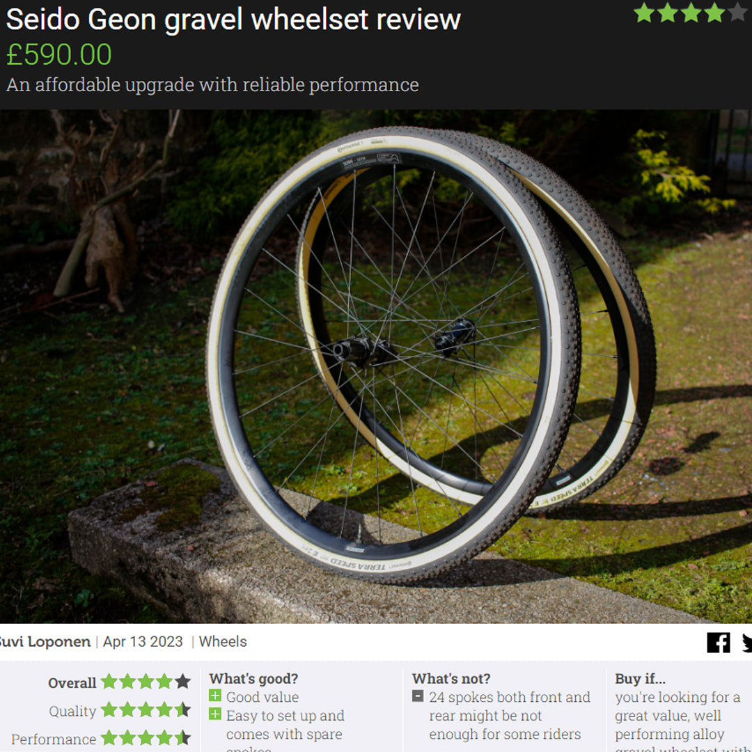 GEON Wheelset Review by Off-road.cc – SEIDO BICYCLE COMPONENTS